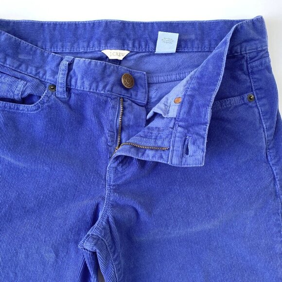 J.Crew Womens Toothpick Corduroy Skinny Ankle Pants Size 29 Blue Stretch Fall - Picture 5 of 12